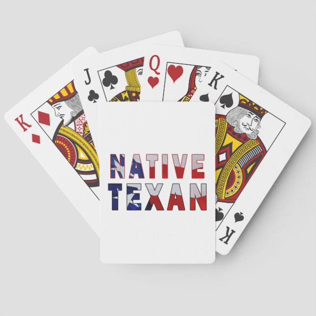 Infödd Texanflagga Casinokort (Baksidan)