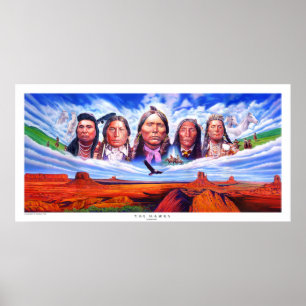 Infödda indian-chefer efter serdar hizli poster