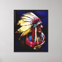 Inföding Höuptling "Hunkpapa" stam
