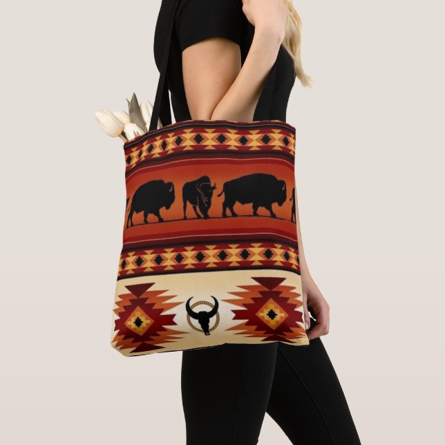 Inföding Urfolk Totebag Tygkasse (Närbild)