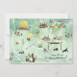 Infoga alltid Äventyr Karta Inbjudningar