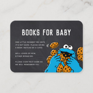 Infoga begäran om Cookie Monster Chalkboard Bok Placeringskort