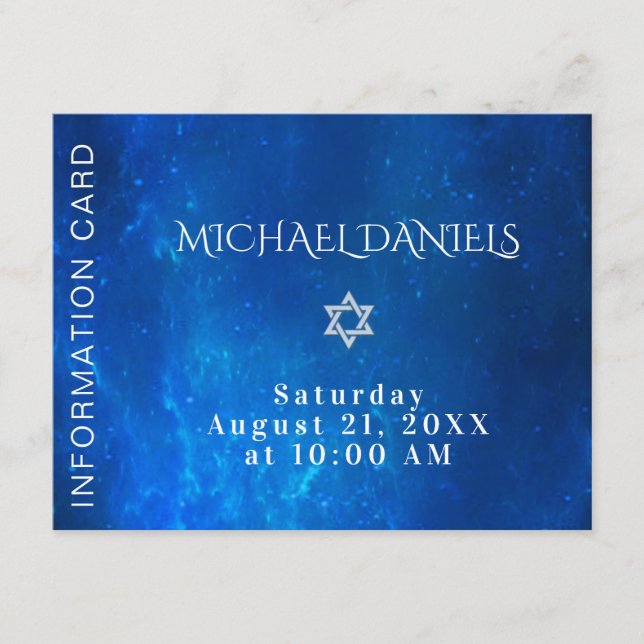 Infoga blå information tilläggskort (Framsida)