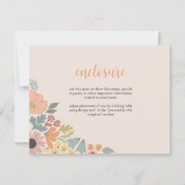 Infoga blommigt Inbjudningskort för möhippan