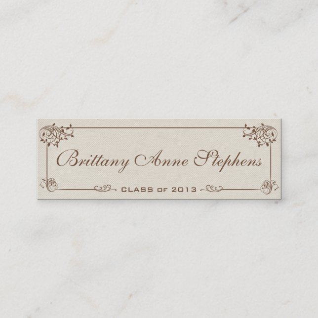 Infoga Canvas Studenten Namn-kort (Framsida)