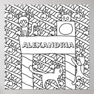 Infoga din namnfärgningssida poster