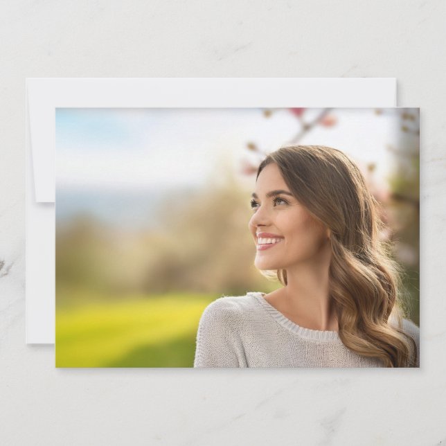 Infoga endast fotodesign Studenten Inbjudningar (Framsida)