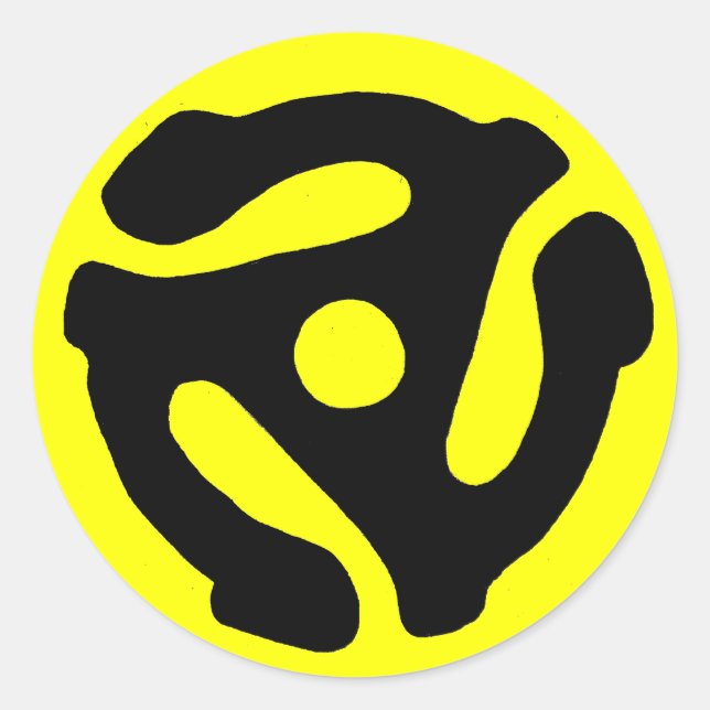 Infoga etikett för 45 RPM-post (Framsida)