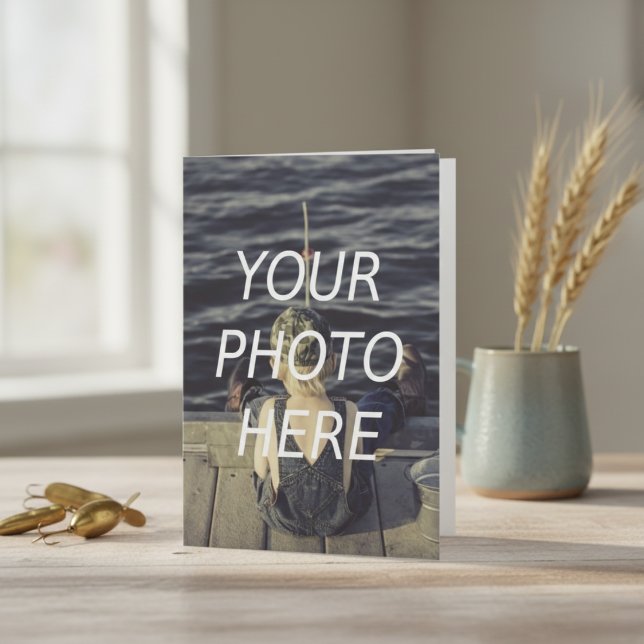 Infoga ett foto i ett hälsningskort kort (Personalized Photo Card )