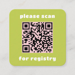 Infoga färgat register och Roligt Fyrkantigt Visitkort