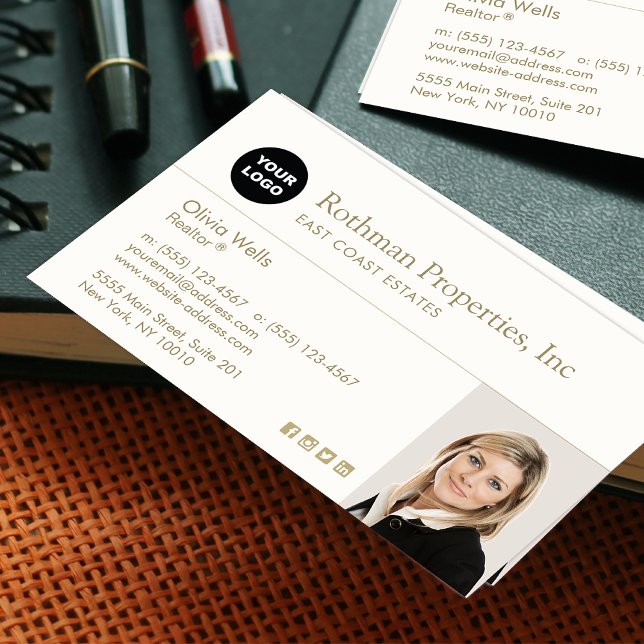 Infoga foto för Logotyp Real Gods Agent Visitkort (Skapare uppladdad)