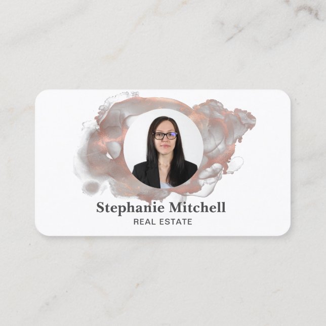 Infoga fotomall Infoga för Professioneller Visitkort (Baksida)