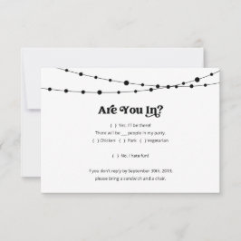 Infoga funktionellt inbjudningssvarskort inbjudningar