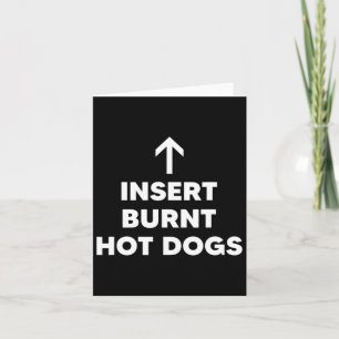 Infoga Hund Hundar Sommar Bbq-Hett för bränd Hett Kort