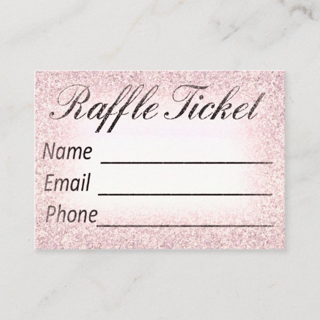 Infoga inbjudan till Raffle Biljett (Framsida)