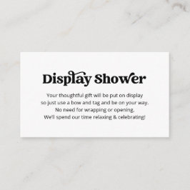 Infoga inbjudan till visning Shower