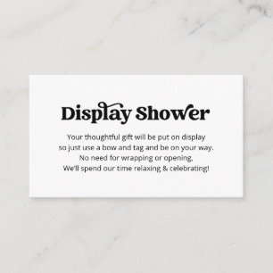 Infoga inbjudan till visning Shower