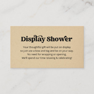 Infoga inbjudan till visning Shower