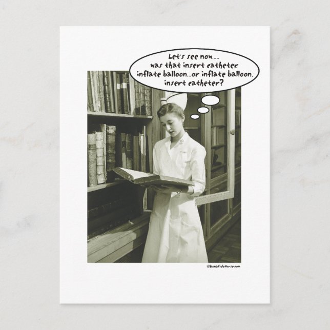 Infoga kateterinflatbubbla eller...... vykort (Framsida)