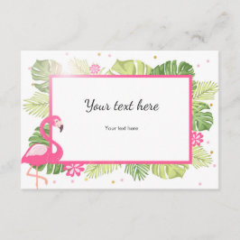 Infoga kort Flamingo Tropical Rosa Guld Hawaii