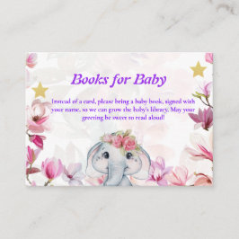 Infoga kort för Baby Elephant Floral.