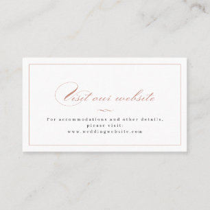 Infoga kort för ro Classic Elegance Script-webbpla