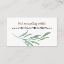 Infoga kort på webbplatsen Rustic Greenery Bröllop