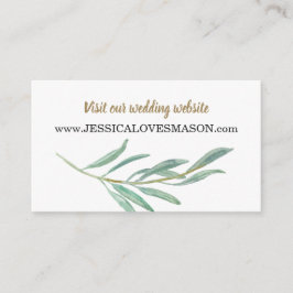 Infoga kort på webbplatsen Rustic Greenery Bröllop