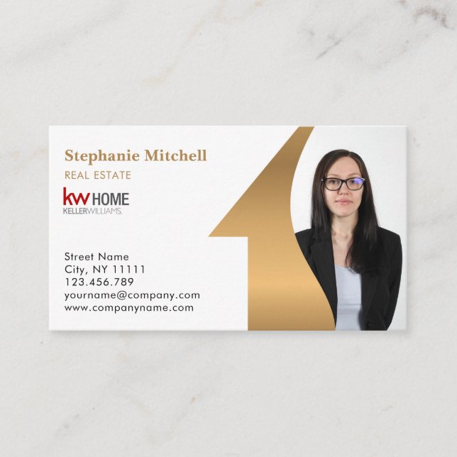 Infoga Lägg till bild fotomall i Gods Agent Visitkort (Framsida)