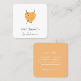 Infoga litet affärskort fyrkantigt visitkort