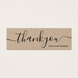 Infoga minimal Rustic Kraft-Tack Litet Visitkort