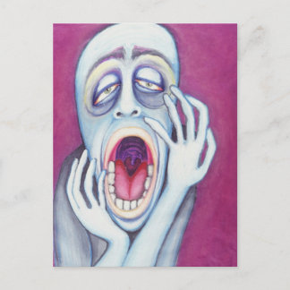 Infoga mun, öppen måndag vykort