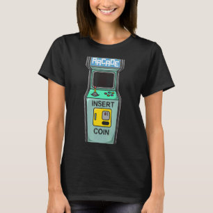 Infoga mynt i Arcade Game Retro Gamer T Shirt