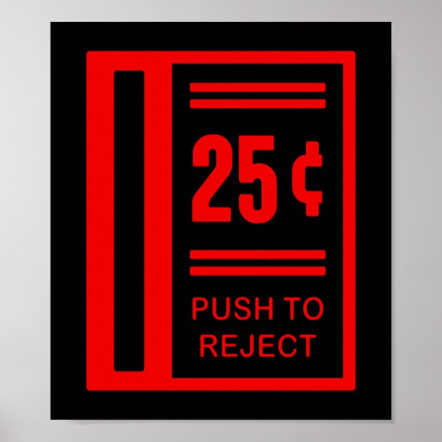 Infoga myntet för att spela upp arcade-videospel poster (Framsidan)