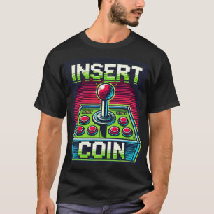 Infoga myntretro-arcade-grafik T-Shirt