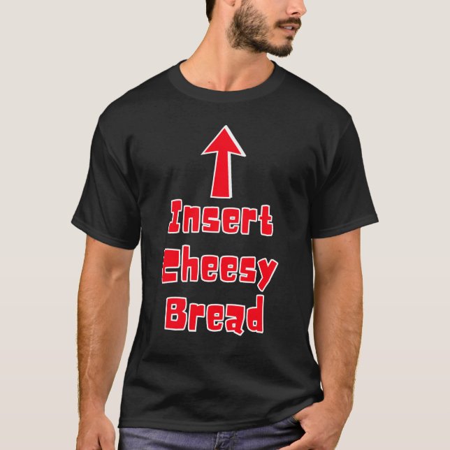 Infoga ostar med brytningspil mot mun t shirt (Framsida)