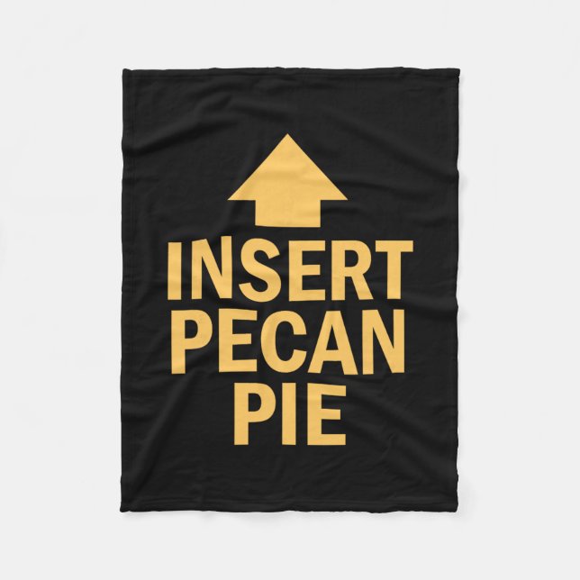 Infoga Pecan Paj Funny Thanksgiving Peka Pil Fleecefilt (Framsidan)