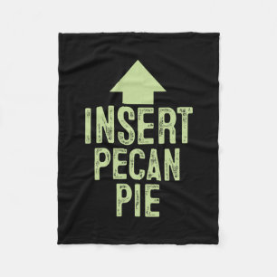 Infoga Pecan Paj Funny Thanksgiving Peka Pil Fleecefilt