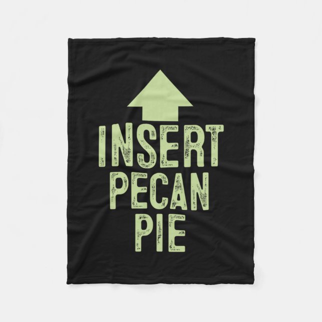 Infoga Pecan Paj Funny Thanksgiving Peka Pil Fleecefilt (Framsidan)