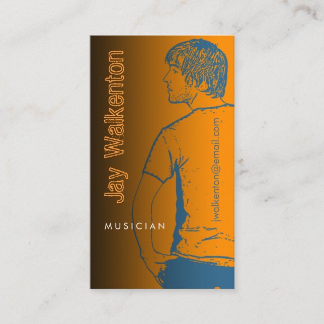 Infoga Photo Business Card-mall 3 Tilläggskort (Framsida)