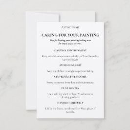 Infoga redigerbart Kraft-målararbetskort Tack Kort