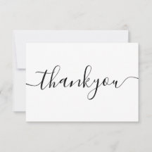 Infoga Tack för modern minimalistisk affärsorder