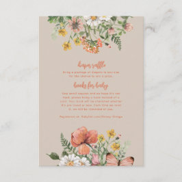 Infoga Wildblomsterbabyskor Tilläggskort