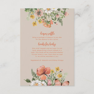 Infoga Wildblomsterbabyskor Tilläggskort