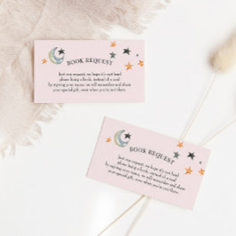 Infogningskort för Halloween Baby Shower Bok-begär Visitkort