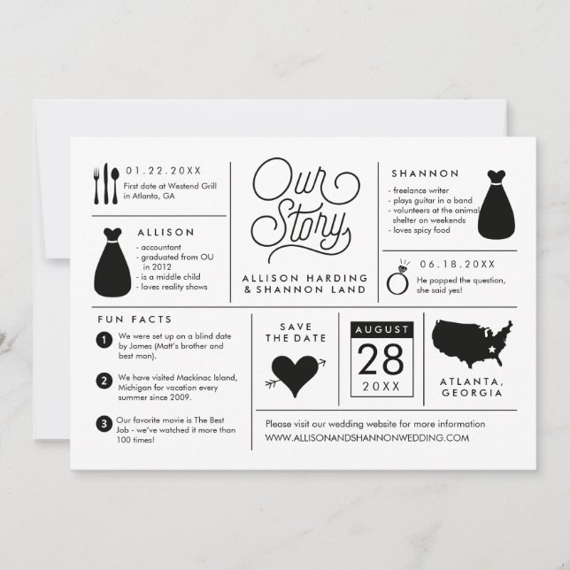 Infografik Spara meddelande om datum för Förlovnin (Framsida)