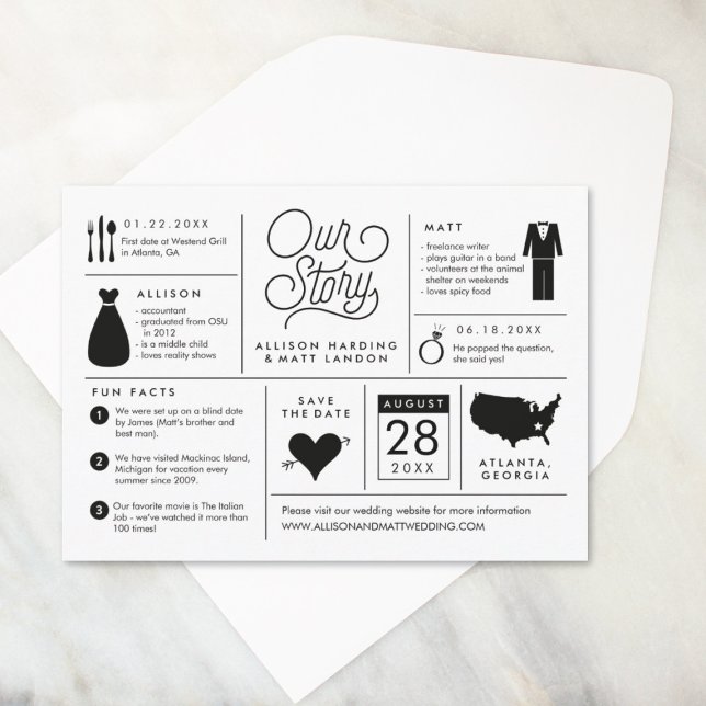 Infografik Spara meddelande om datum för Förlovnin (Skapare uppladdad)