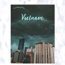 Inför ett åskväder i Hanoi Vietnam Vykort