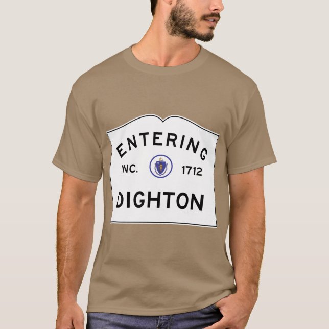 Införande av Dighton Massachusetts Commonwealth of T Shirt (Framsida)