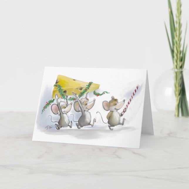 Införande av ett tomt julkort helgkort (Framsida)